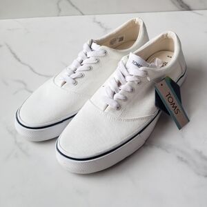Tom's White Fenix Canvas Lace Size 10